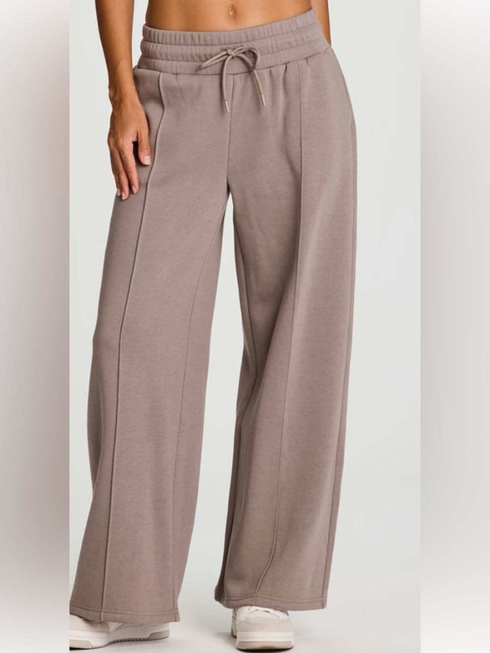 RBX Active Wide Leg Drawstring Sweatpants - Taupe XL NWT